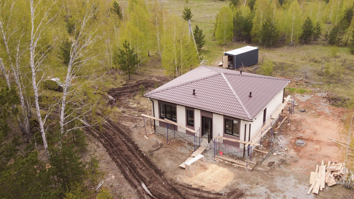 Одноэтажный жилой дом п. Полетаево